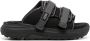 Suicoke Moto slippers met logopatch Zwart - Thumbnail 1