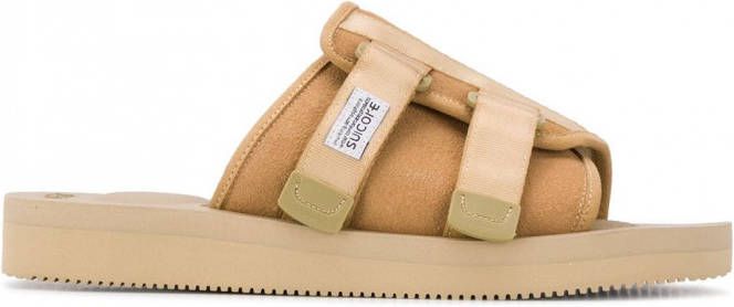 Suicoke Muiltjes met dubbele bandjes Beige