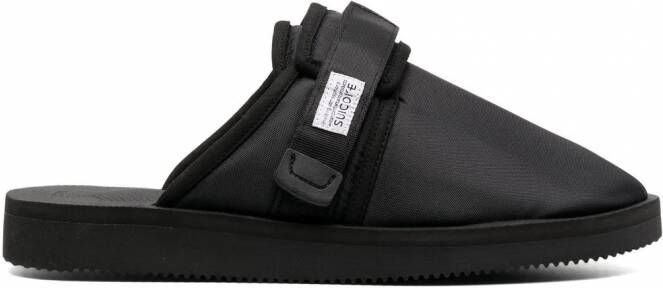 Suicoke Pantoffels met logopatch Zwart