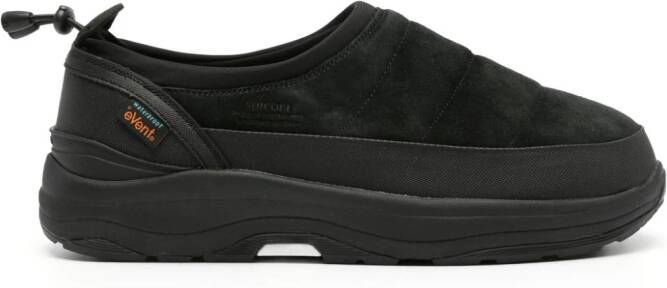 Suicoke Pepper-Sev suède slippers Zwart