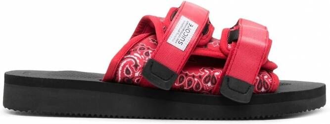 Suicoke Sandalen met dubbel bandje Rood