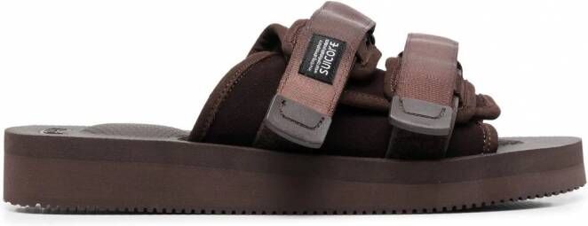 Suicoke Sandalen met klittenband Bruin