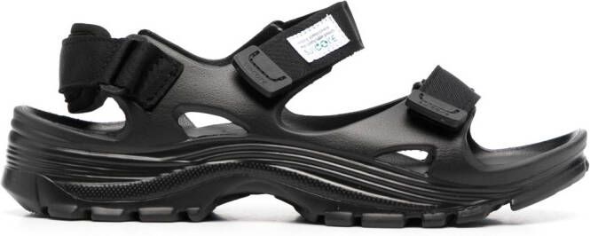 Suicoke Sandalen met klittenband Zwart