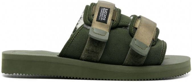 Suicoke Sandalen met logopatch Groen