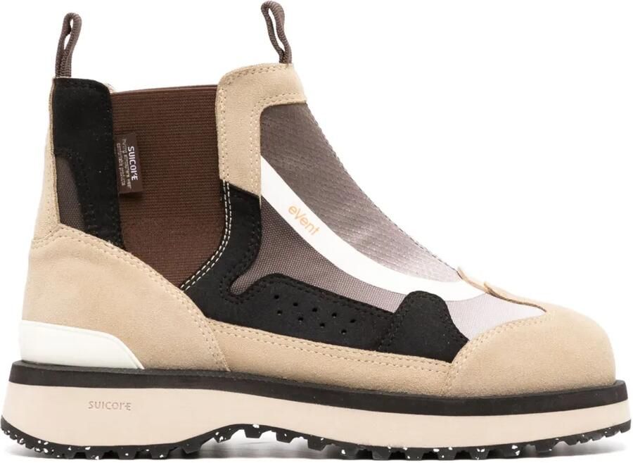 Suicoke Enkellaarzen met vlakken Beige