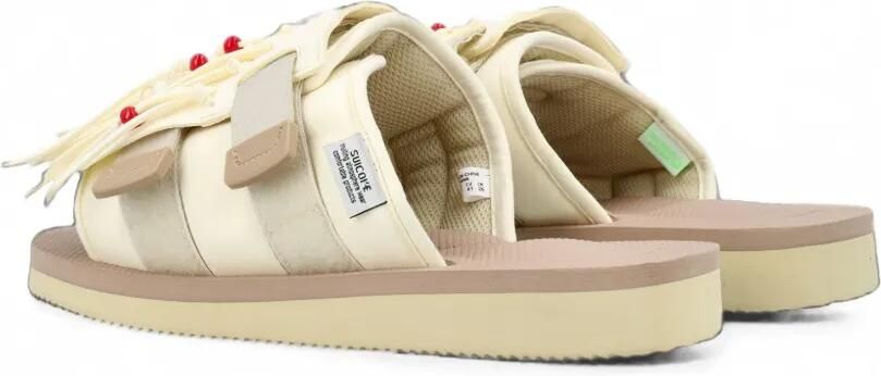 Suicoke Hoto-Cab slippers met franje Beige - Foto 3