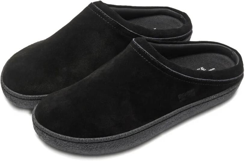 Suicoke Leren slippers Zwart