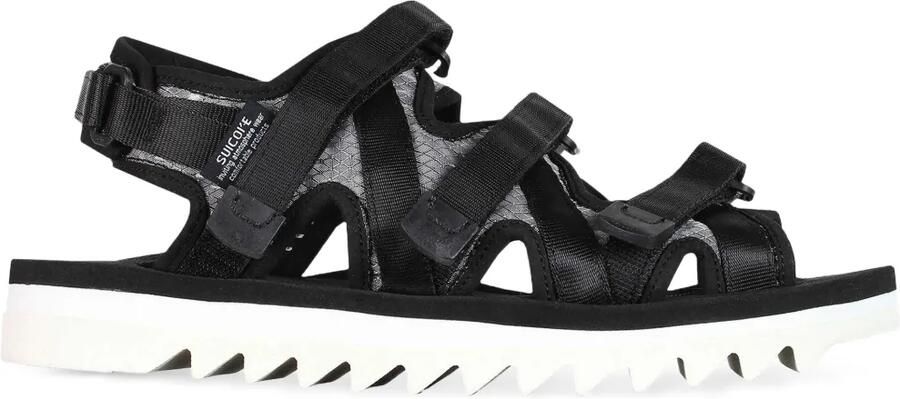 Suicoke Sandalen met bandjes en rits Zwart