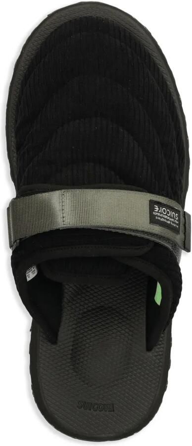 Suicoke Slippers met klittenband Zwart - Foto 4