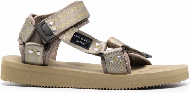 Suicoke Sandalen met klittenband Groen