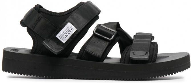 Suicoke Sandalen met klittenband Zwart