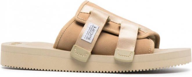 Suicoke Sandalen met klittenband Beige