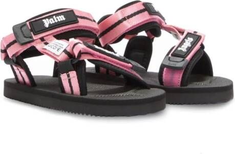 Suicoke x Palm Angels Kids x Suicok sandalen met logoband Roze