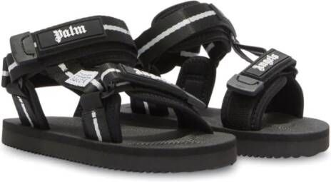 Suicoke x Palm Angels Kids x Suicok sandalen met logoband Zwart