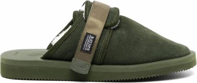 Suicoke Zavo-Mab lammy slippers Groen