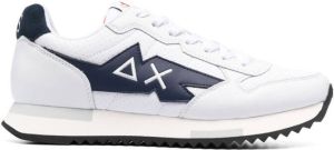 Sun 68 Sneakers met geborduurd logo Wit
