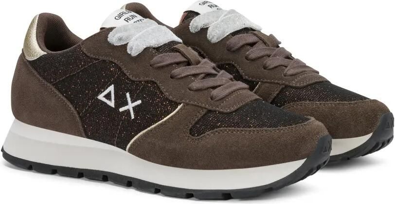 Sun68 Allie Glitter suède sneakers Bruin - Foto 4