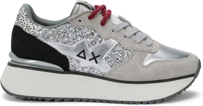 Sun68 Ally Glitters sneakers met metallic-effect Grijs