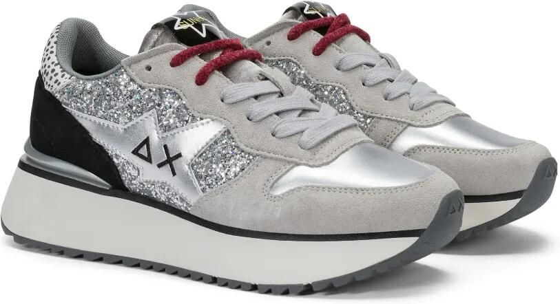 Sun68 Ally Glitters sneakers met metallic-effect Grijs - Foto 4