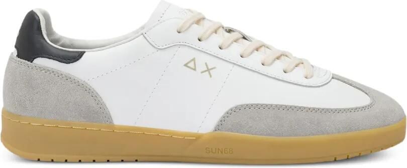 Sun68 California Sun leren sneakers met vlakken Wit