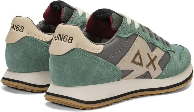 Sun68 Jaki 2.0 suède sneakers met logo-patch Groen - Foto 3