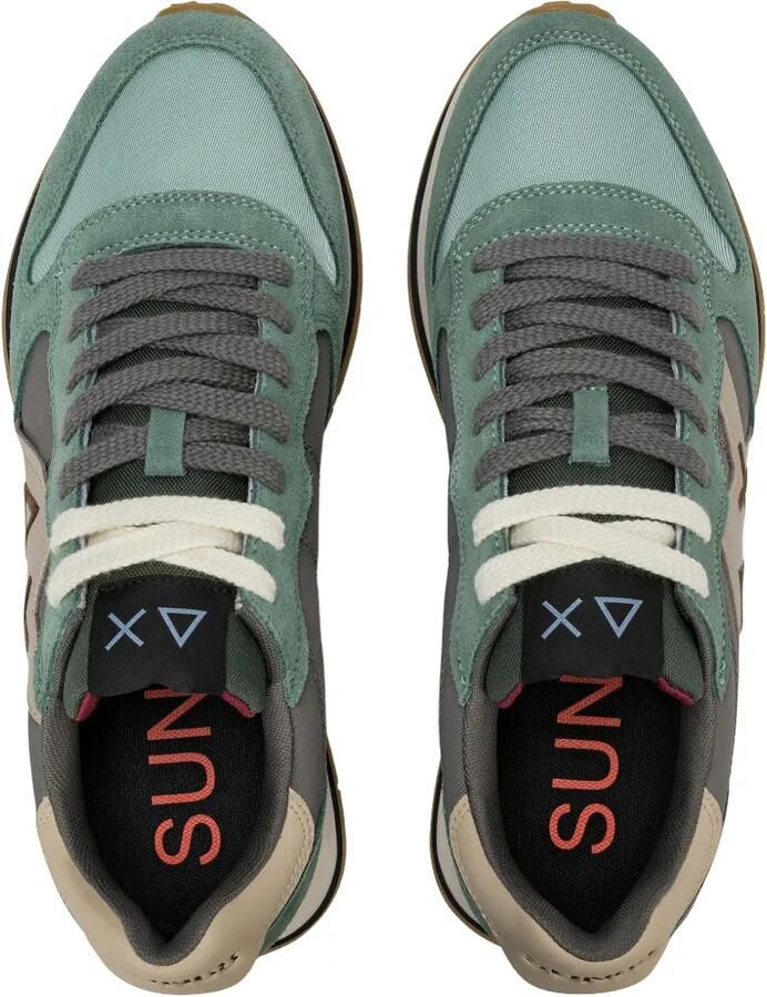 Sun68 Jaki 2.0 suède sneakers met logo-patch Groen - Foto 2