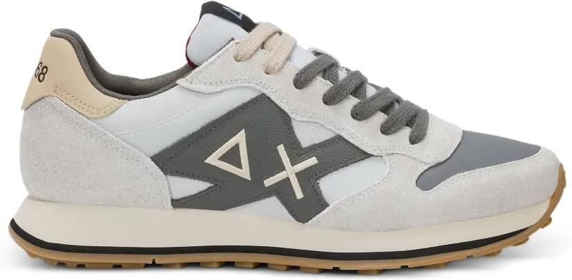 Sun68 Sneakers met suède vlak Wit