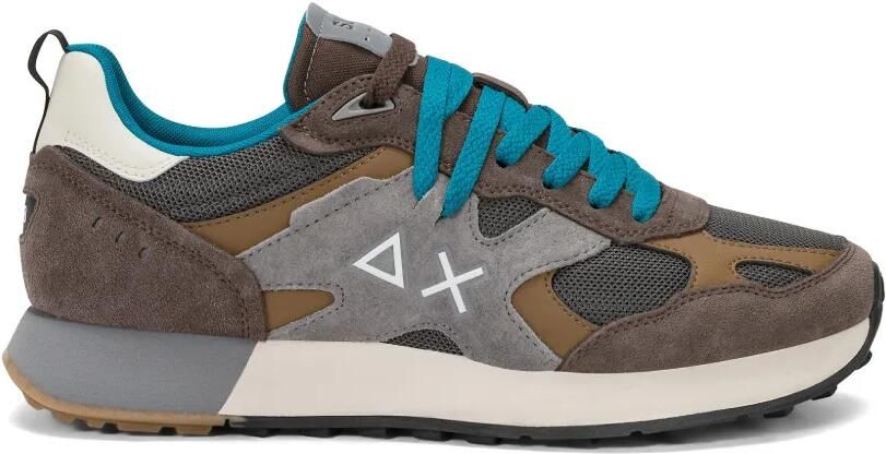 Sun68 Sneakers met vlakken Bruin