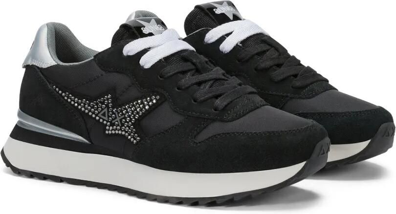Sun68 Stargirl leren sneakers verfraaid met kristallen Zwart - Foto 4