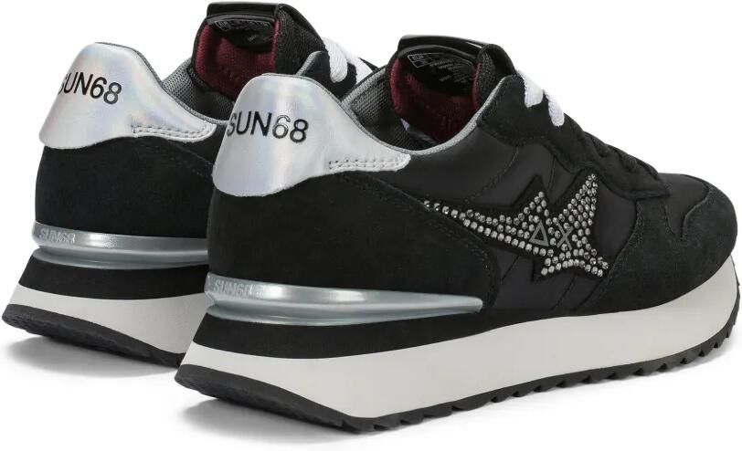 Sun68 Stargirl leren sneakers verfraaid met kristallen Zwart - Foto 3