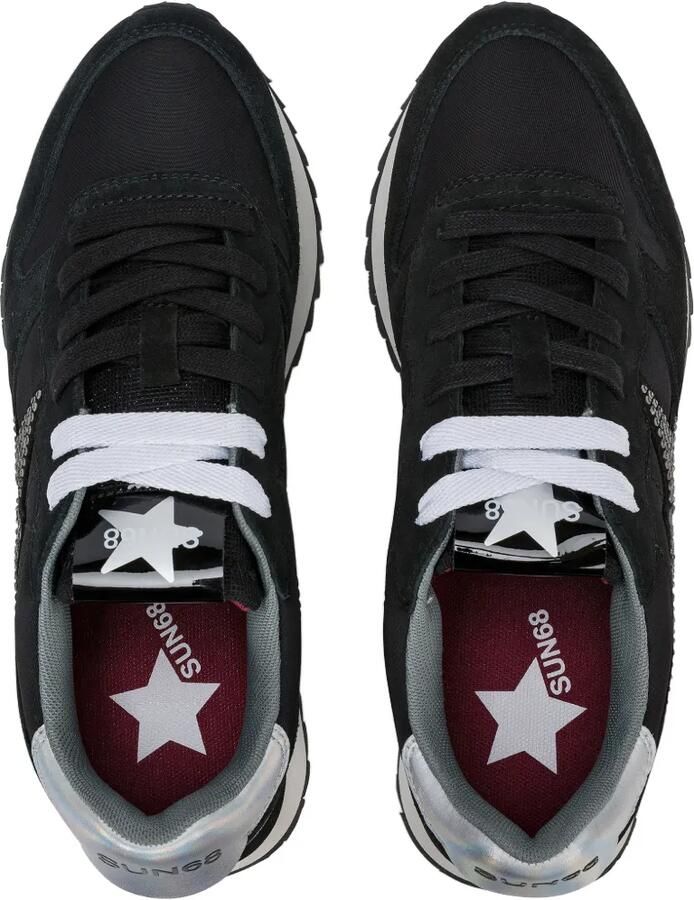 Sun68 Stargirl leren sneakers verfraaid met kristallen Zwart - Foto 2