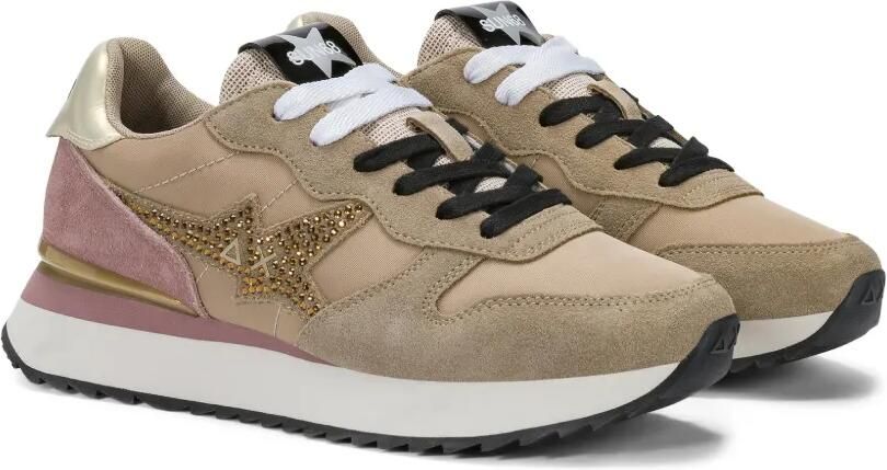 Sun68 Stargirl sneakers met vlakken en verfraaid met kristallen Beige - Foto 3