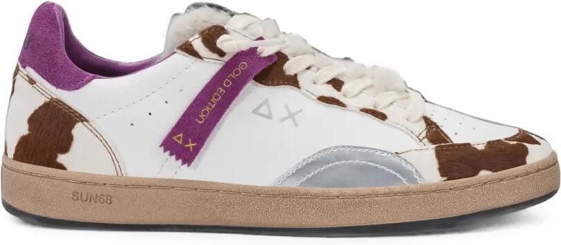 Sun68 Urban Street Animalier sneakers met vlakken Wit