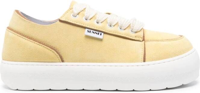 Sunnei Dreamy suède sneakers Geel