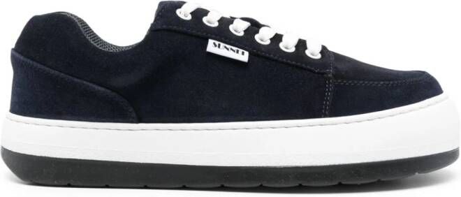 Sunnei Dreamy suède sneakers met plateauzool Blauw