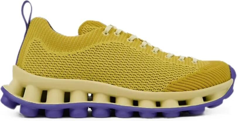 Sunnei Pelotissima gebreide sneakers Geel