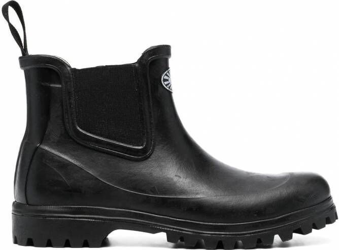 Superga 798 rubberen enkellaarzen Zwart