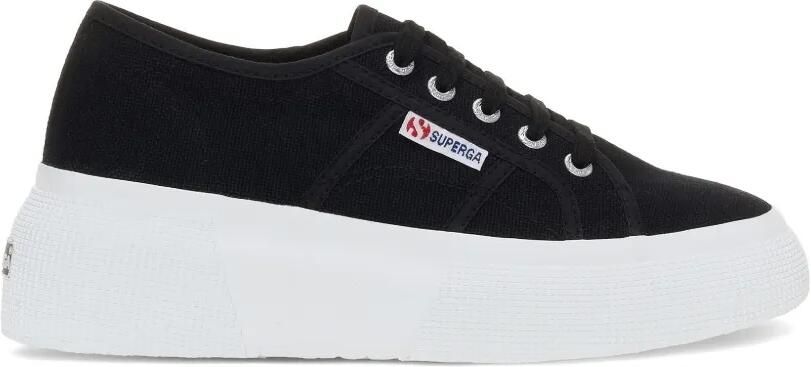 Superga 2287 sneakers met platform Zwart