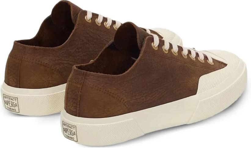 Superga 2432 Works leren sneakers Bruin - Foto 3