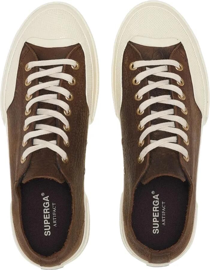 Superga 2432 Works leren sneakers Bruin - Foto 2
