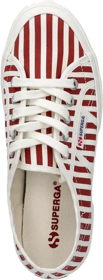 Superga 2750 gestreepte sneakers Rood - Foto 4