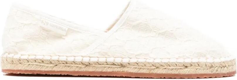Superga 3009 gehaakte espadrilles Wit