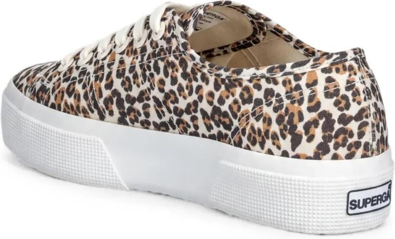 Superga 3740 sneakers met luipaardprint en plateauzool Beige - Foto 3
