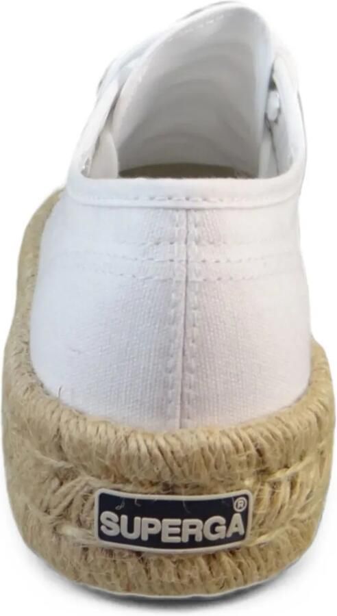 Superga braided-sole lace-up sneakers Wit - Foto 3