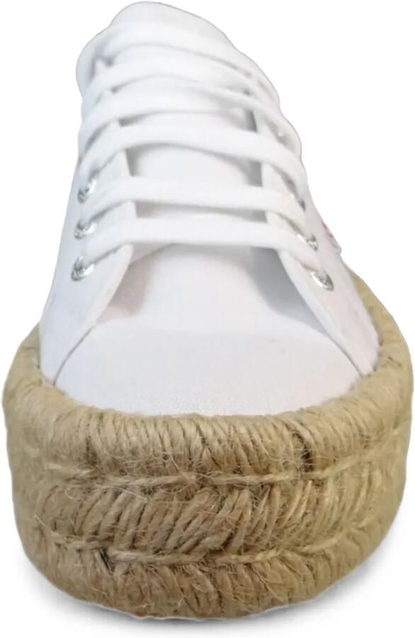 Superga braided-sole lace-up sneakers Wit - Foto 2