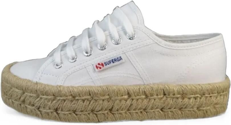 Superga braided-sole lace-up sneakers Wit - Foto 4