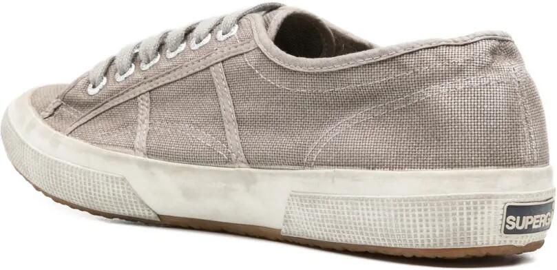 Superga Gerafelde canvas sneakers Grijs - Foto 3