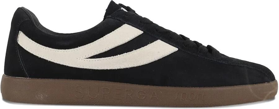 Superga Gestreepte sneakers Zwart