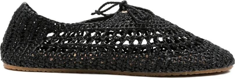 Superga Geweven veterschoenen Zwart