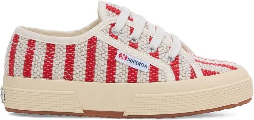 Superga Kids 2750 gestreepte sneakers Rood
